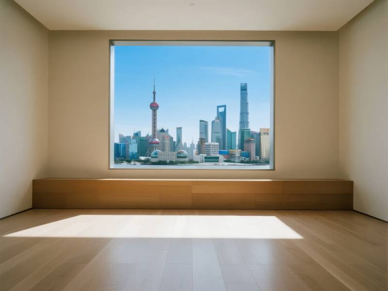 上海天际线窗景图片