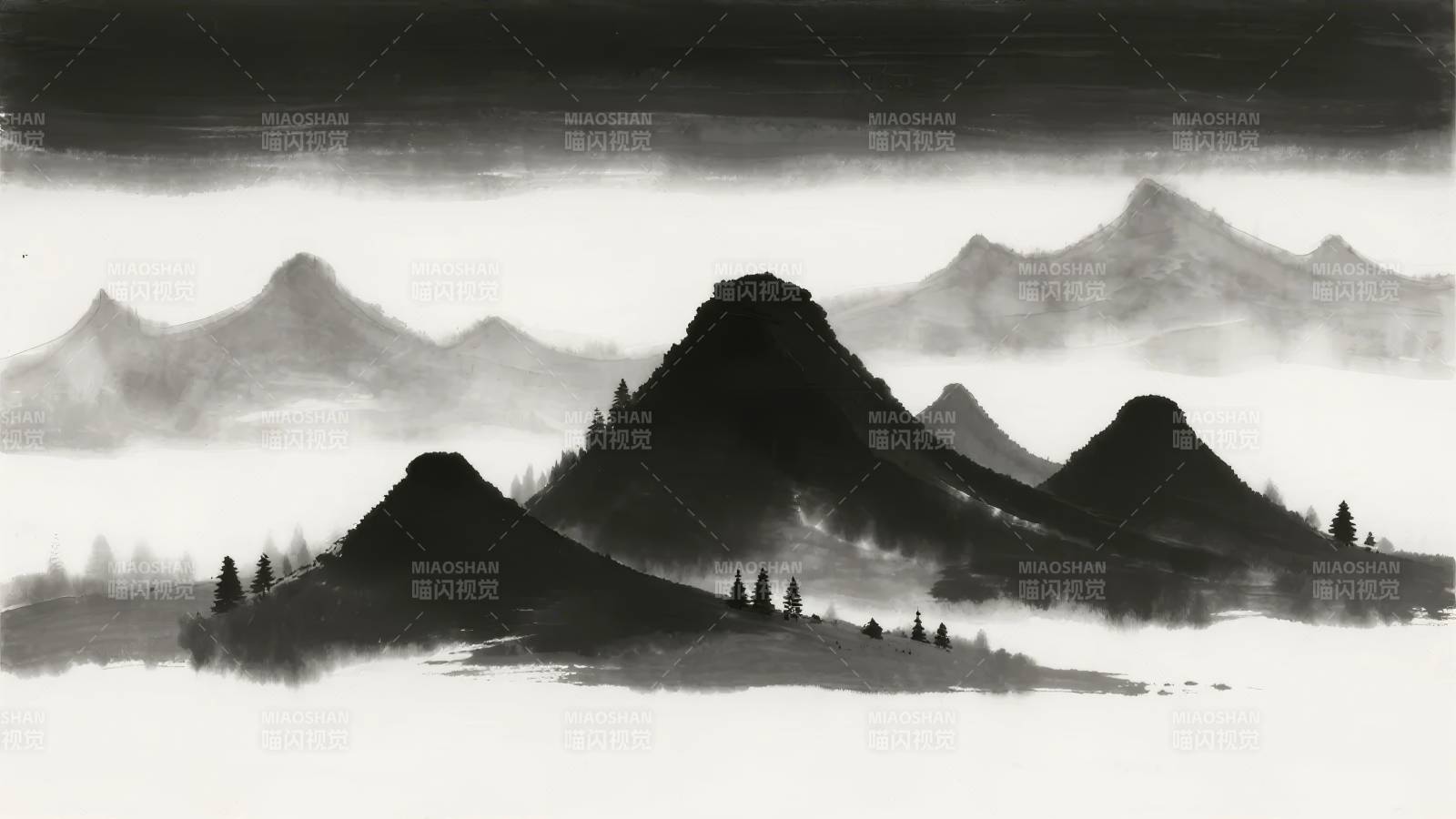 水墨山水图图片