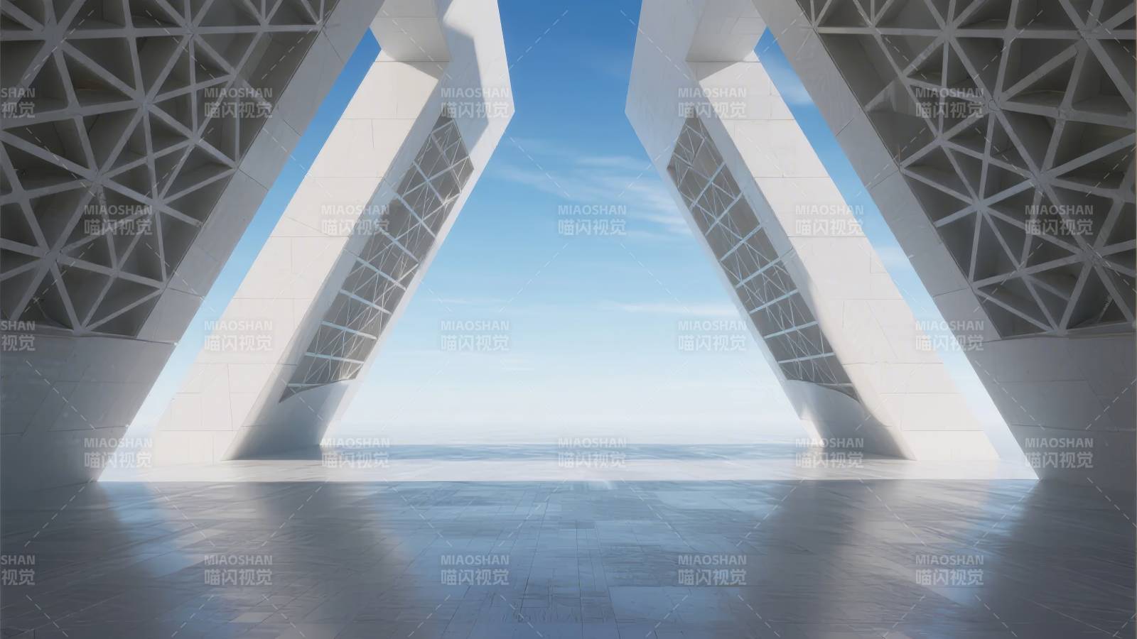 未来建筑之门图片