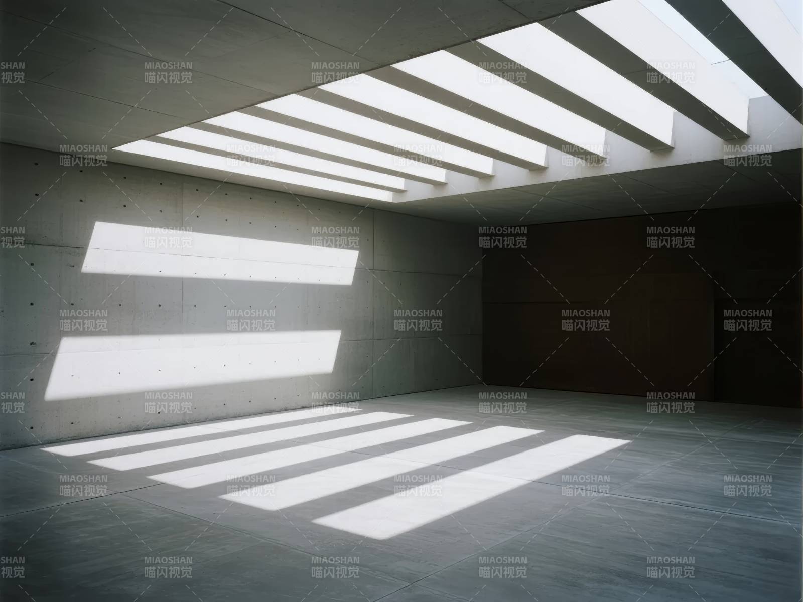 光影交错的空旷空间图片