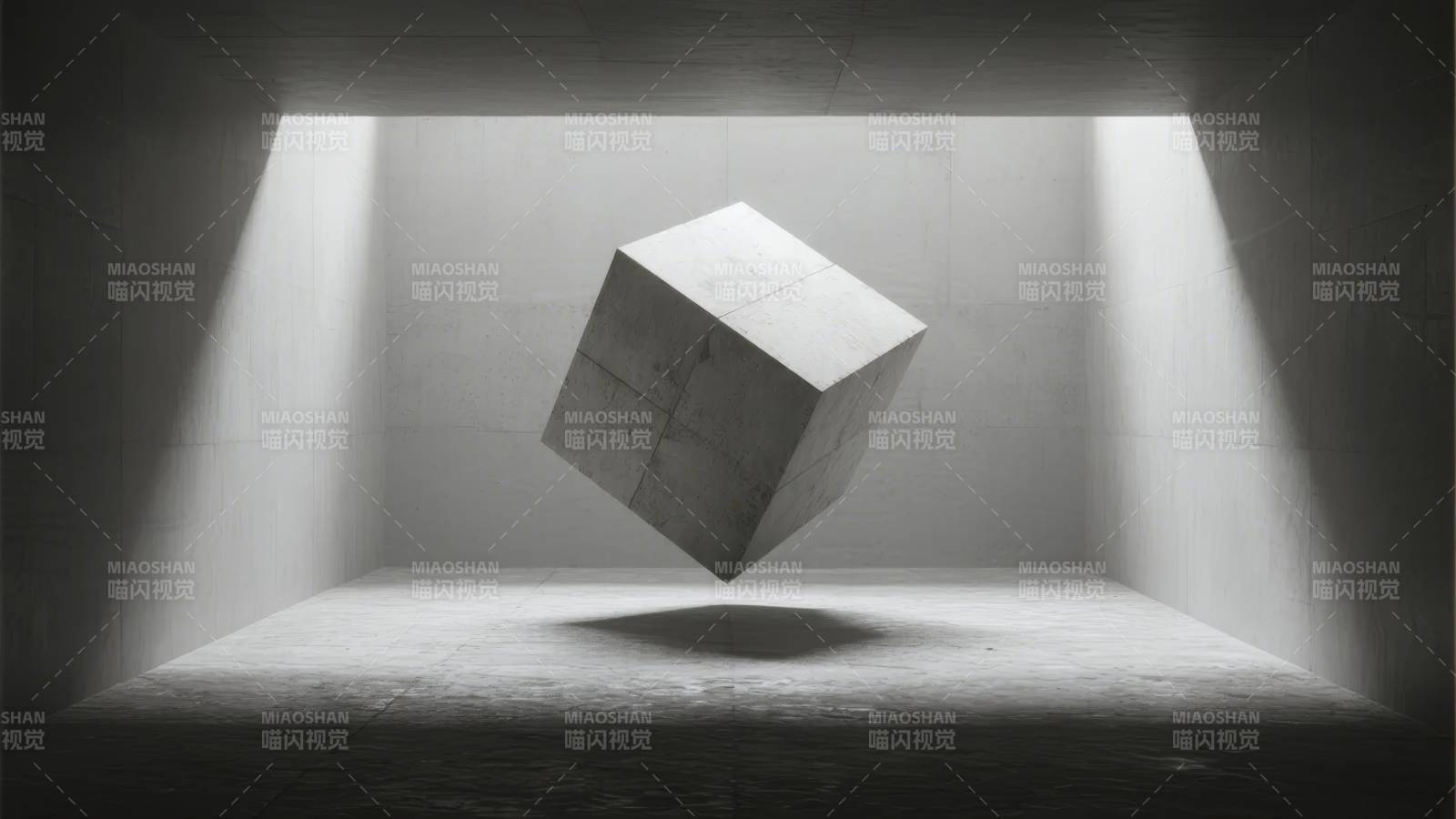 悬浮立方体图片