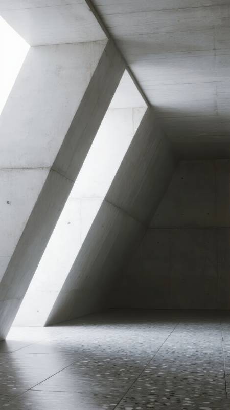 光影交错的几何空间图片