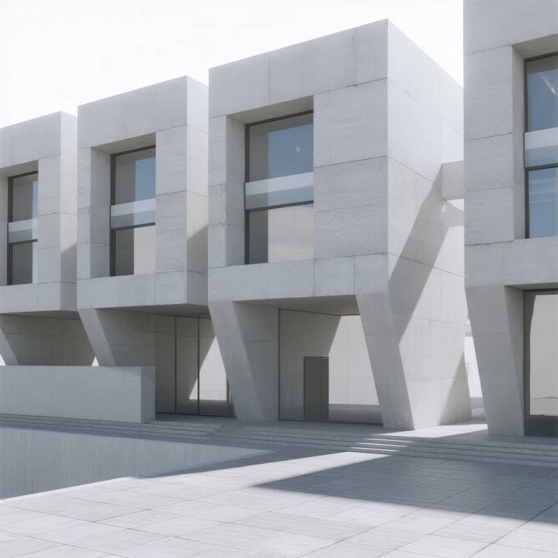 现代建筑光影交错图片