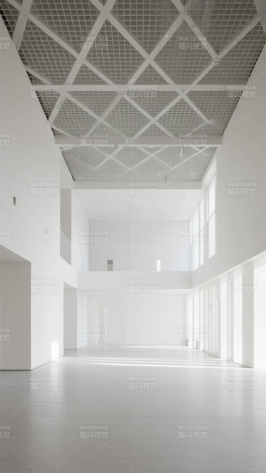 极简白色空间图片