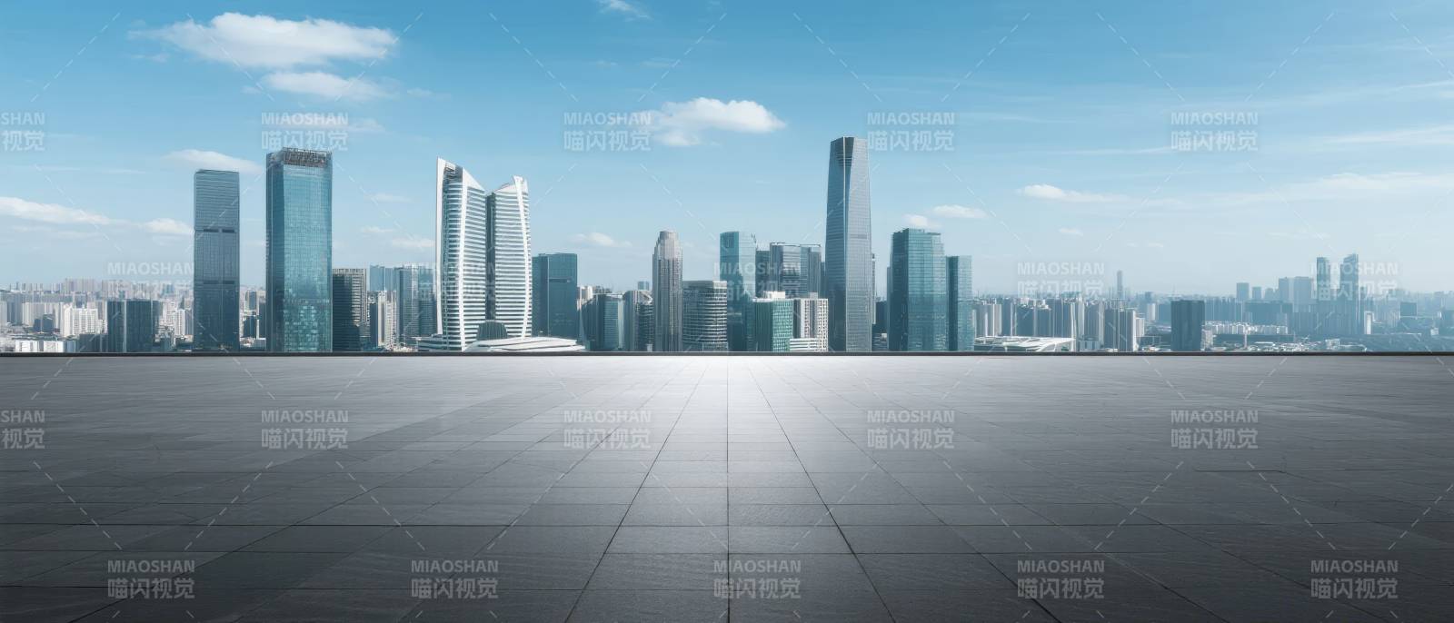 现代都市天际线图片