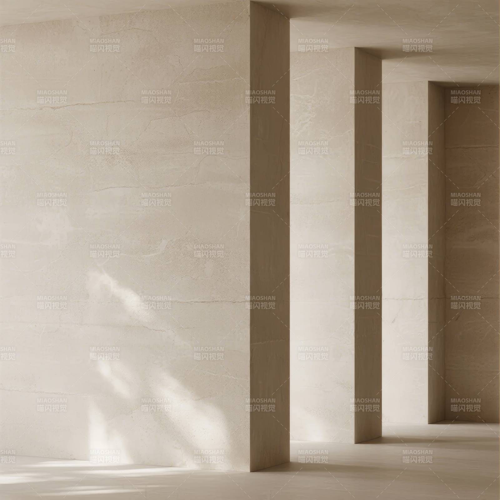 光影交错的建筑空间图片