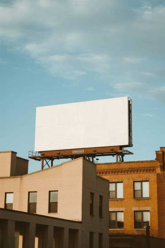 空白广告牌图片