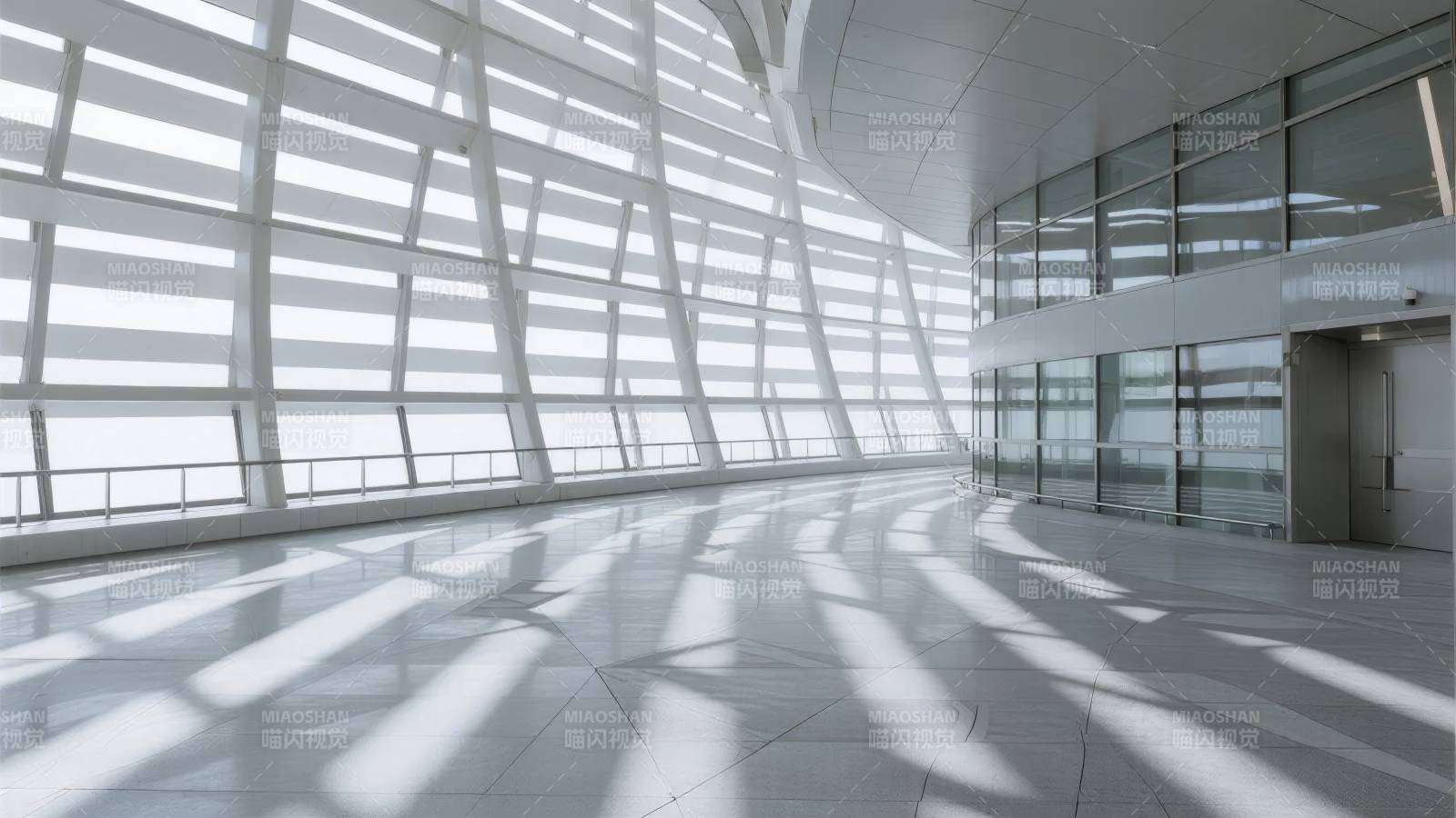 现代建筑光影交错图片