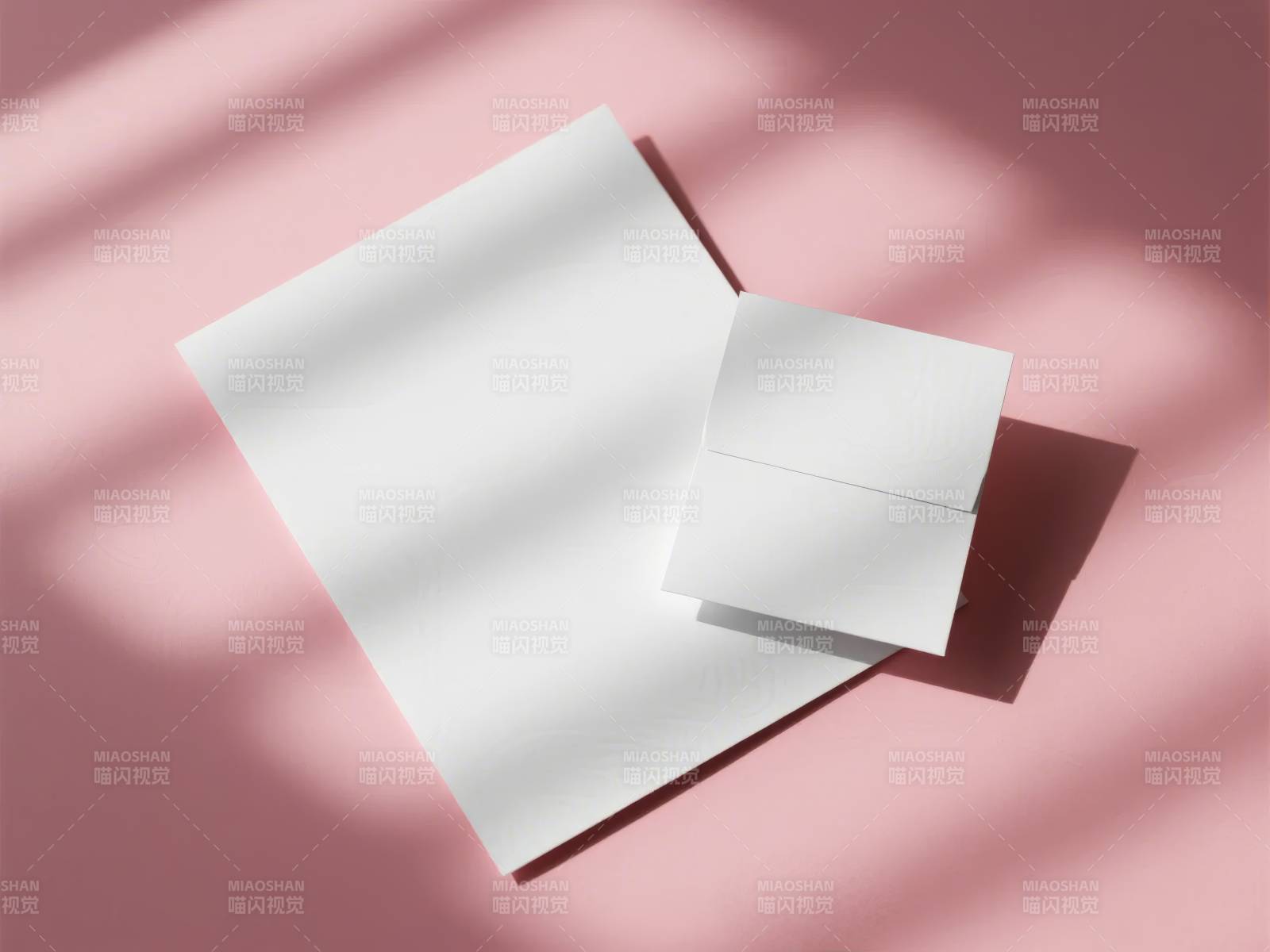 光影纸张静物图片