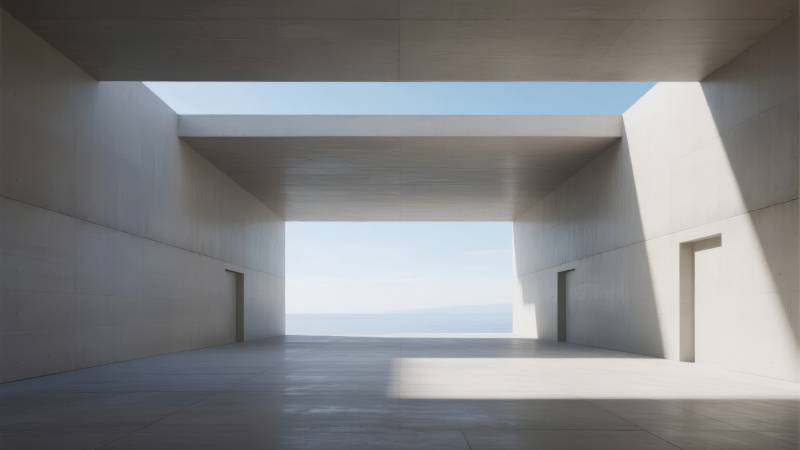 极简空间光影图片