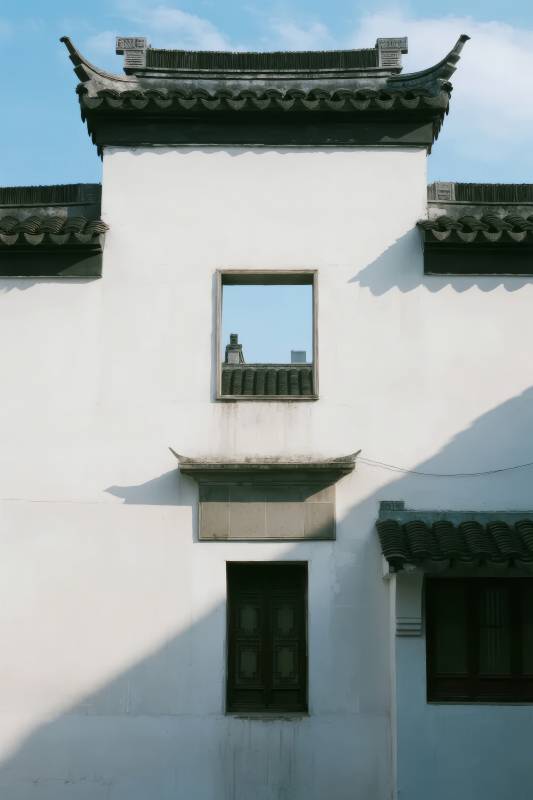 白墙黛瓦古韵悠图片