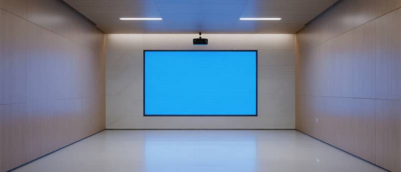 现代简约投影室图片