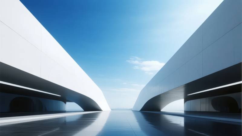 未来建筑之门图片