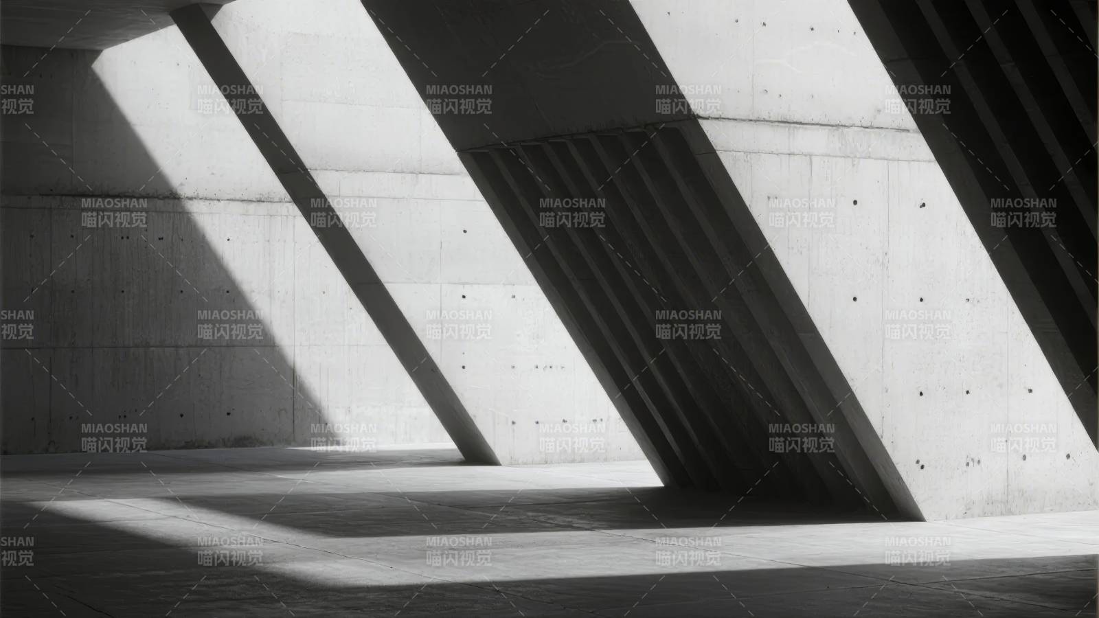 光影交错的建筑角落图片