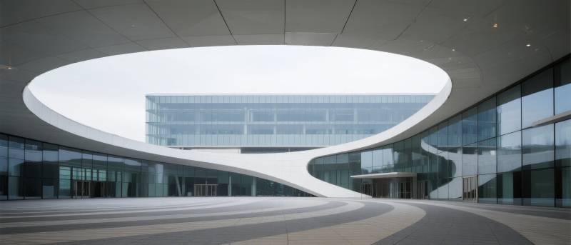 现代建筑曲线之美图片