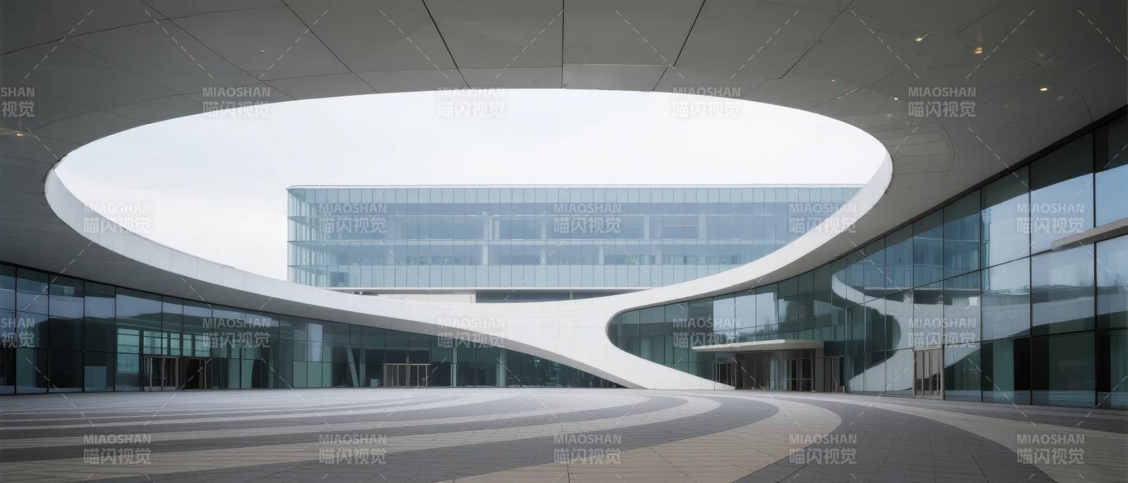 现代建筑曲线之美图片