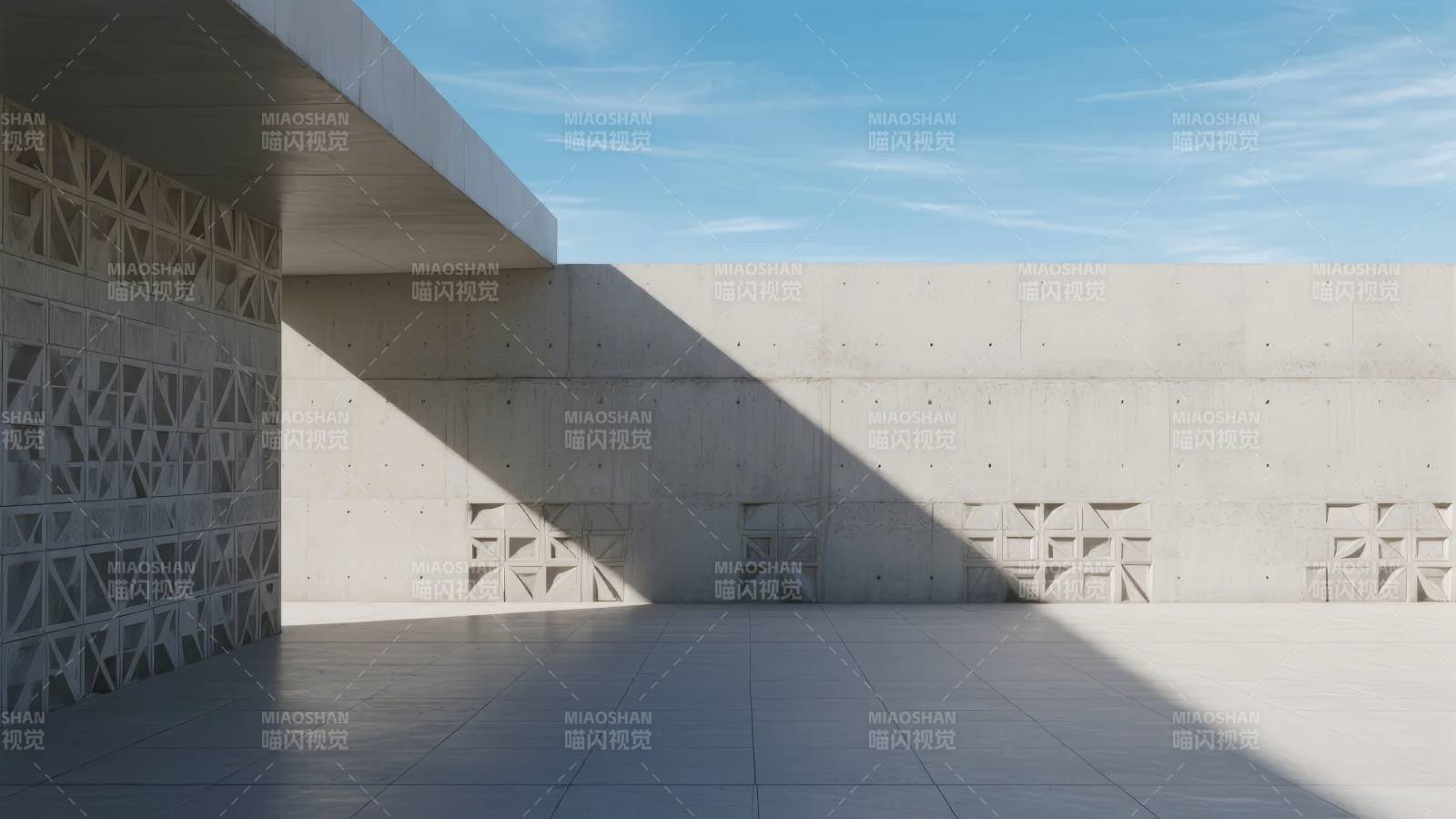 光影交错的现代建筑图片