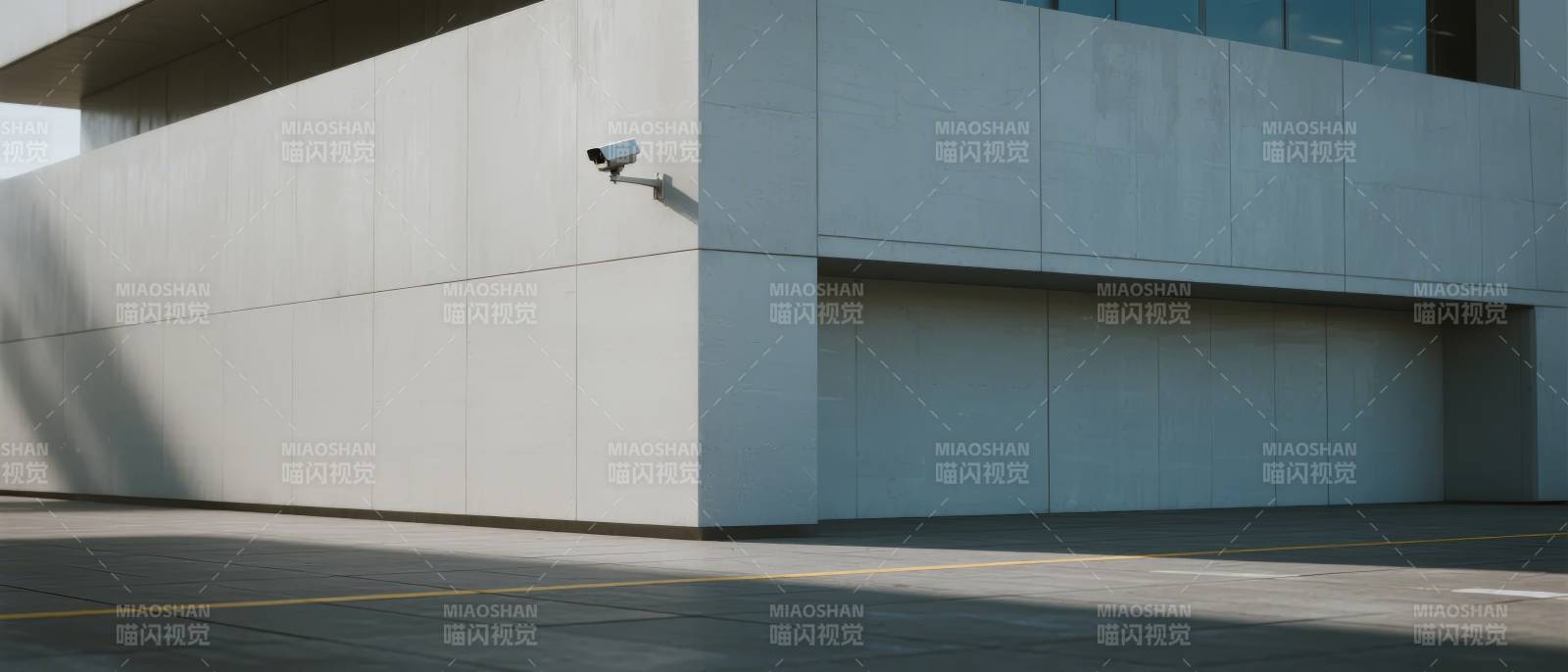 现代建筑角落监控图片