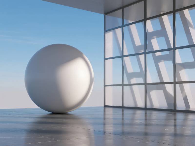 光影球体空间图片