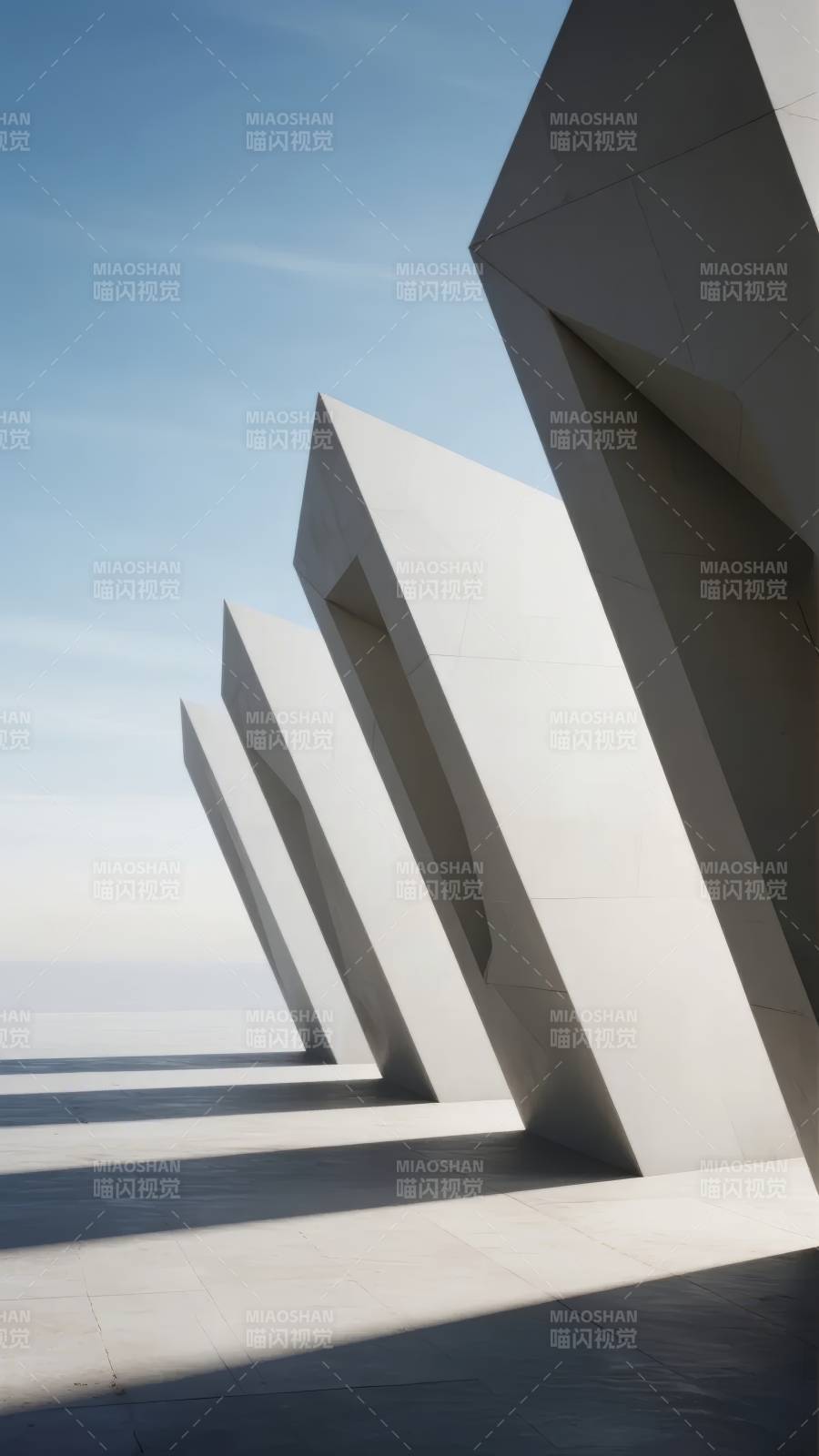 几何建筑光影图片