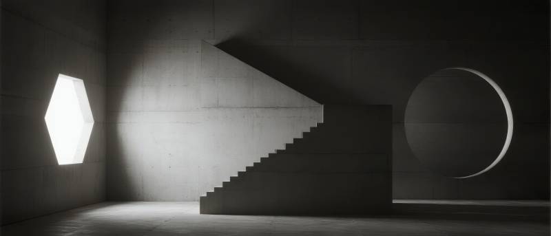 几何光影空间图片