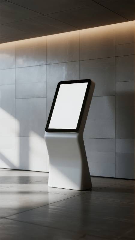 现代触控展示台图片