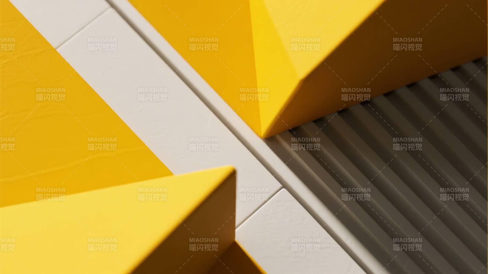 几何黄白交错图片