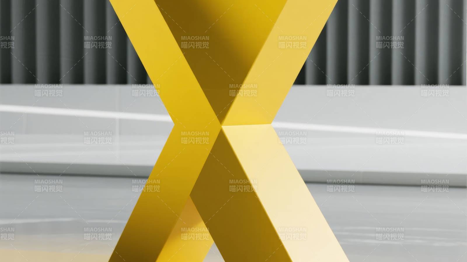 金色X形结构图片