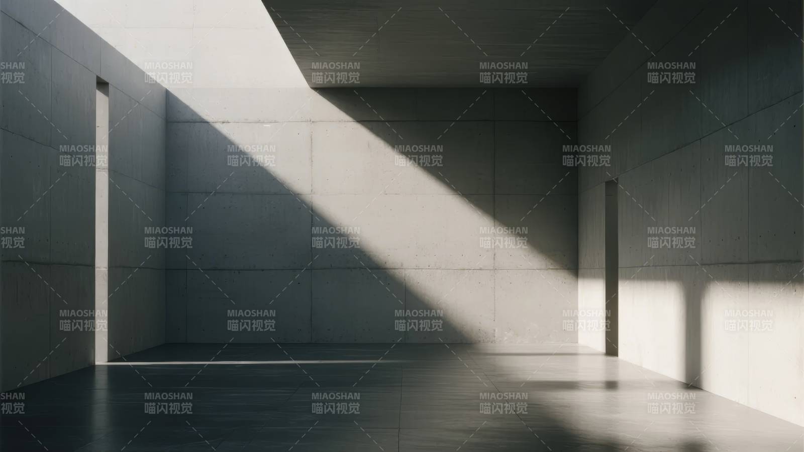 光影交错的空旷空间图片