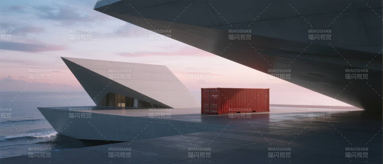 海畔现代建筑奇观图片