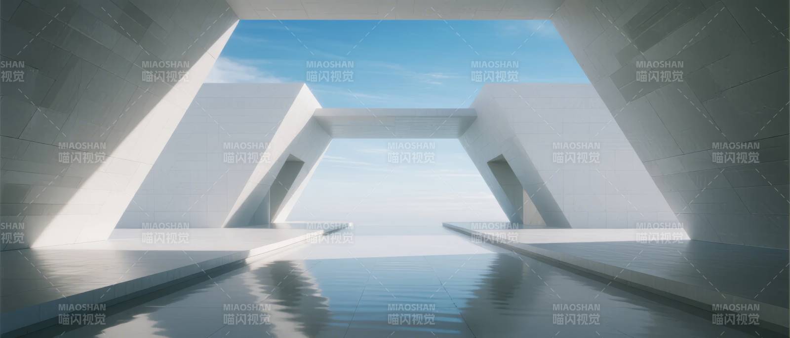 极简未来建筑图片