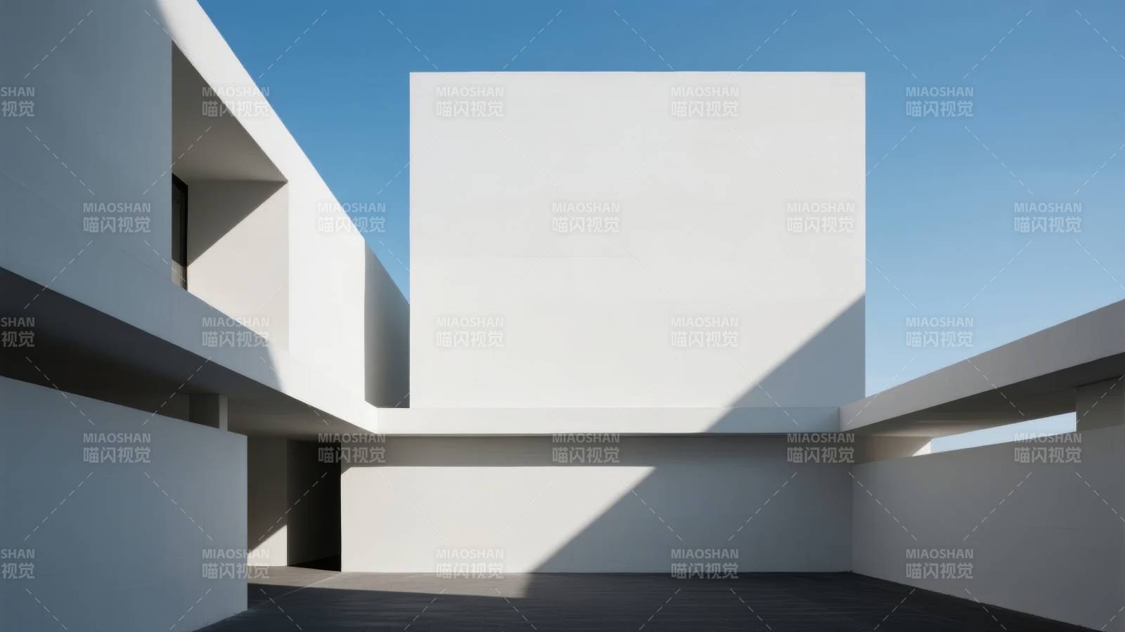 极简建筑光影图片