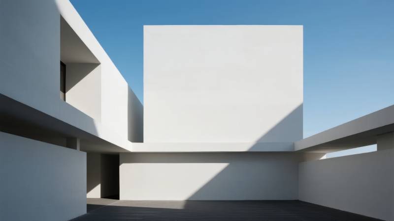 极简建筑光影图片