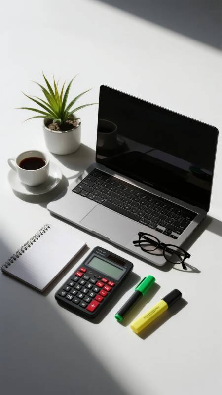 办公桌面静物图片