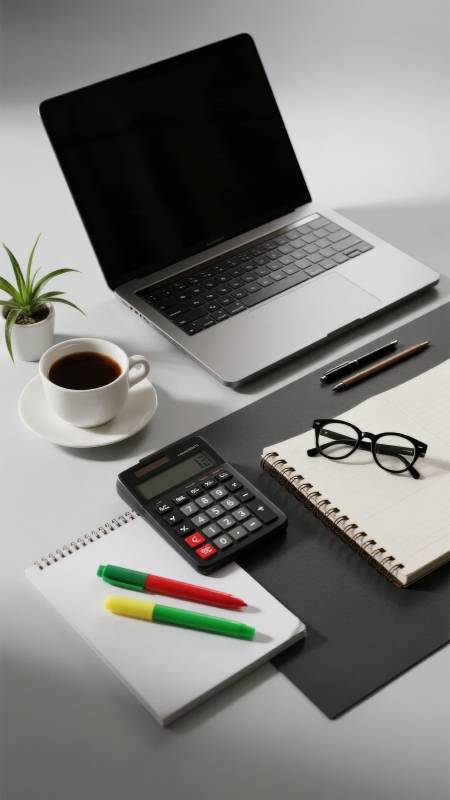 办公桌上的静谧时光图片