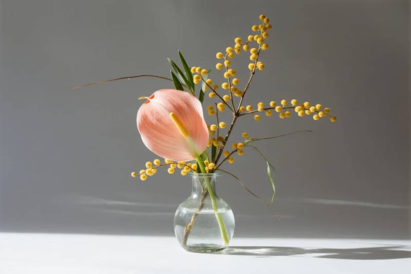 花瓶中的静谧之美图片