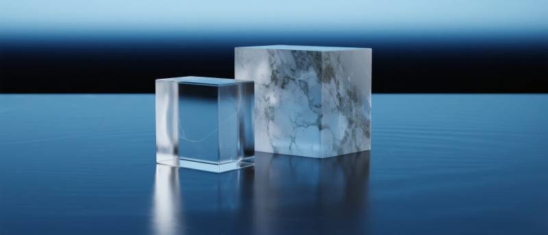 冰与石的静谧对话图片