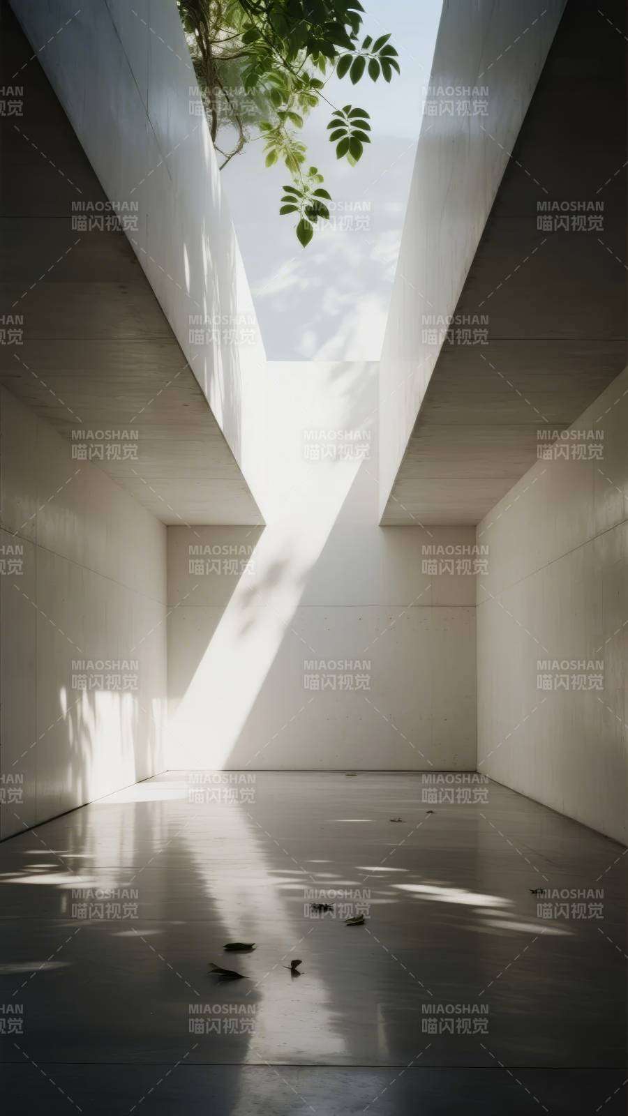 光影交错的静谧空间图片