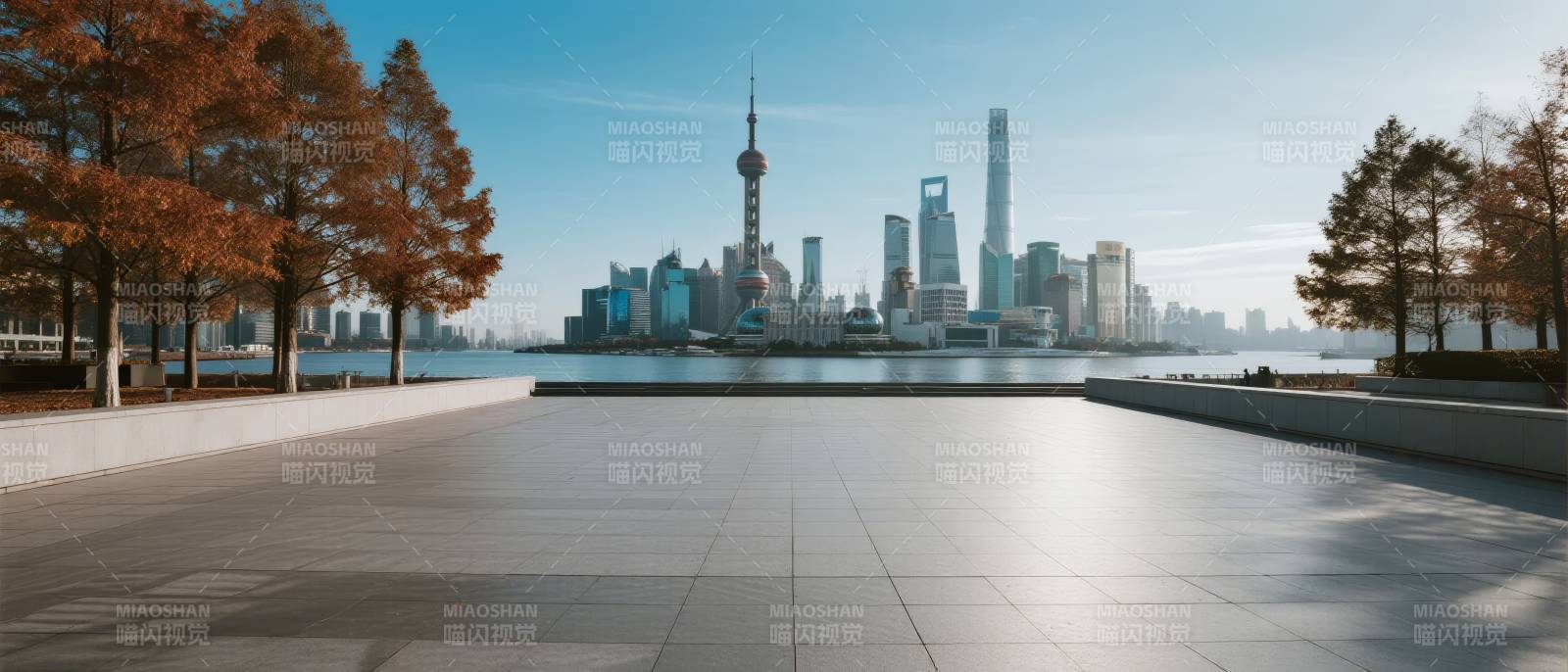 上海天际线秋景图片