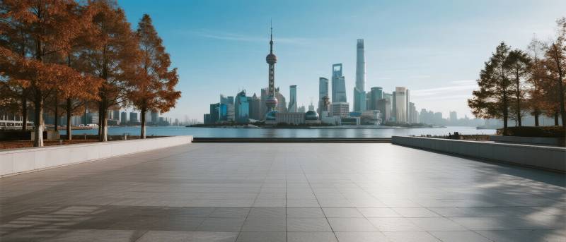 上海天际线秋景图片