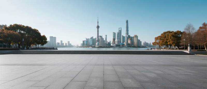 上海天际线秋景图片