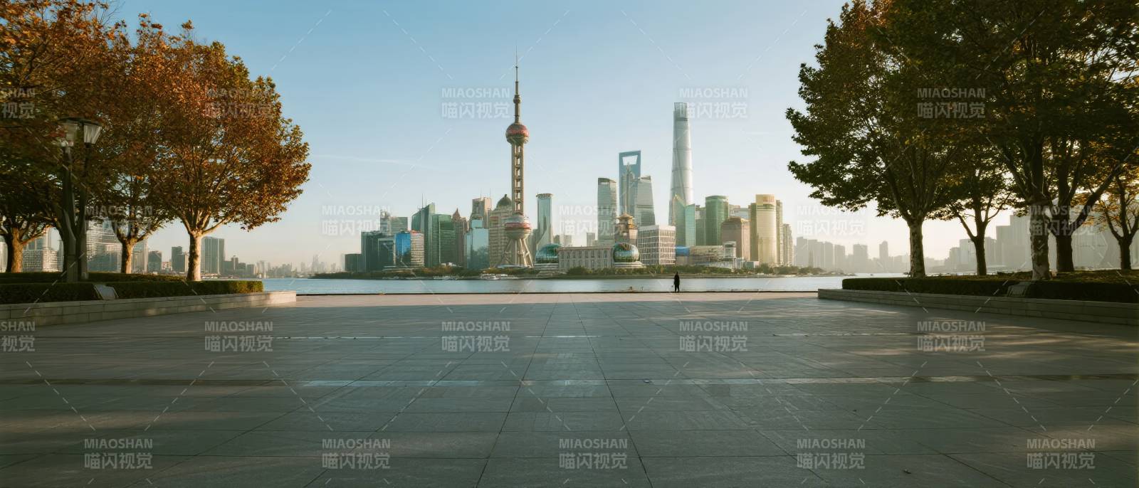 上海天际线秋景图片