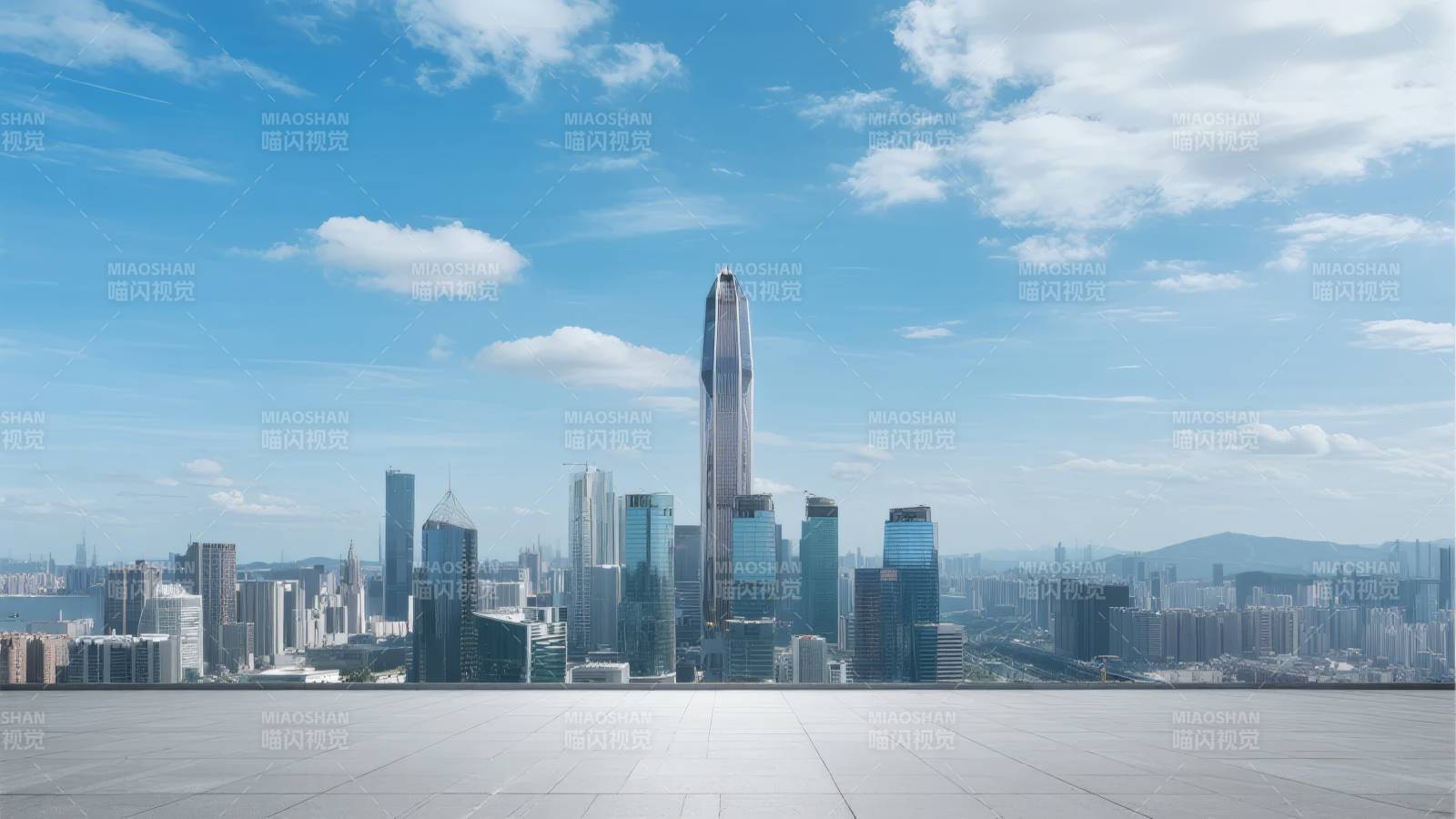 城市天际线图片