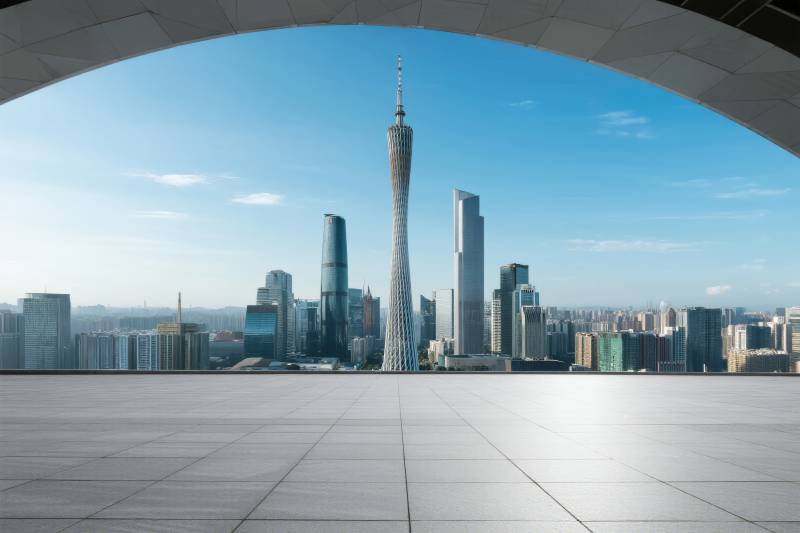 广州塔城市天际线图片