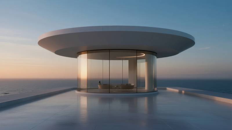 海上圆顶观景台图片