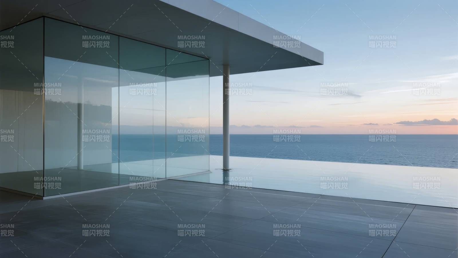 海景玻璃屋图片