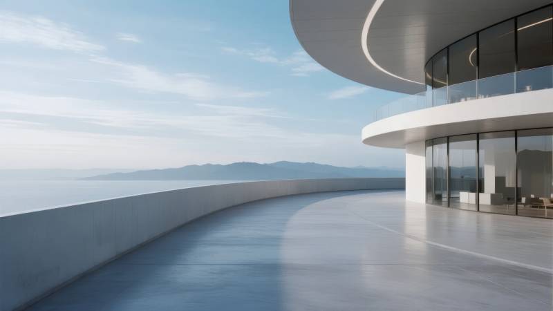 现代建筑观景台图片