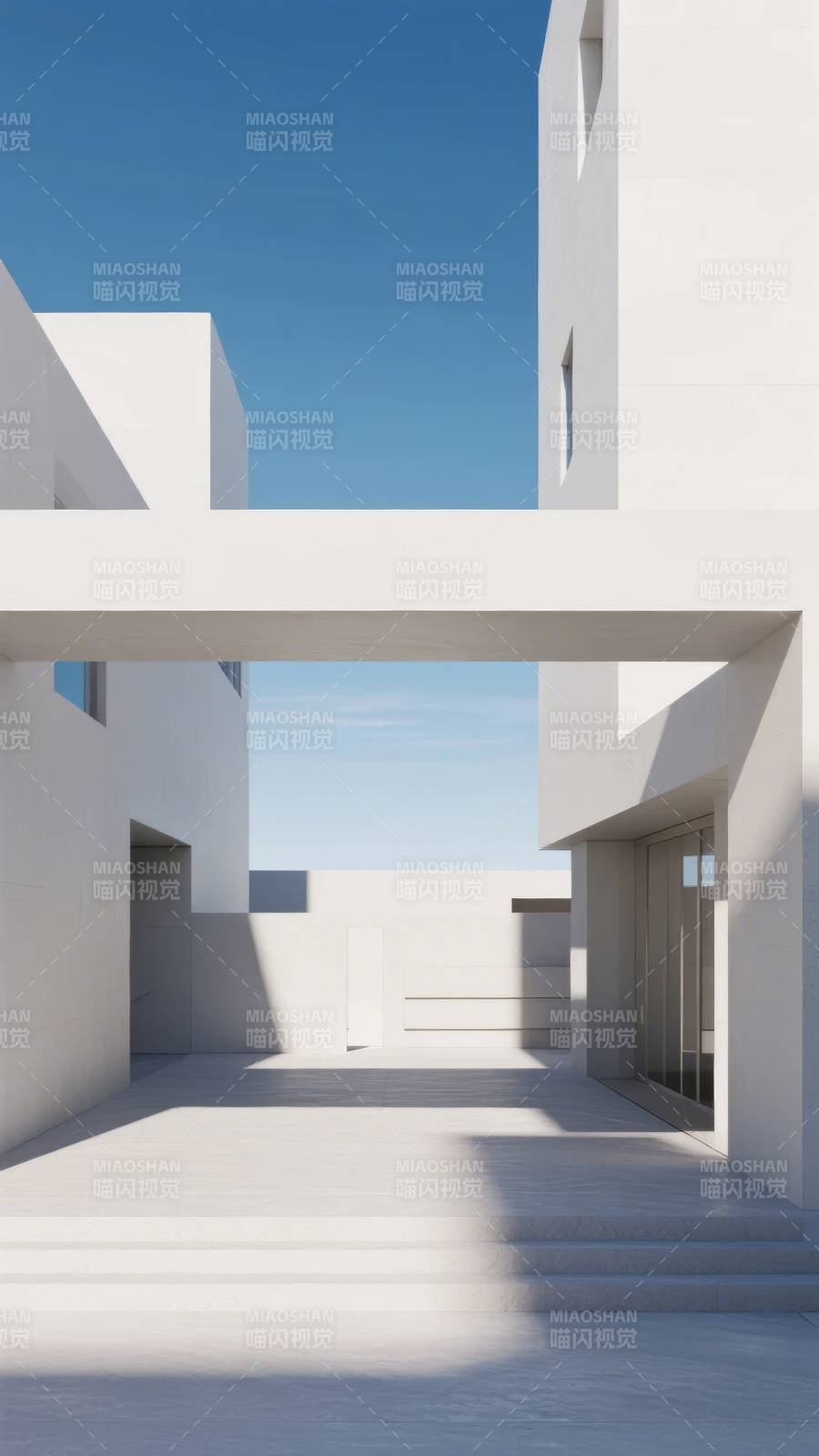 现代极简建筑庭院图片