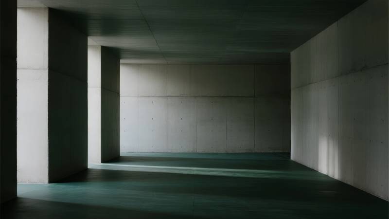 空旷的混凝土空间图片