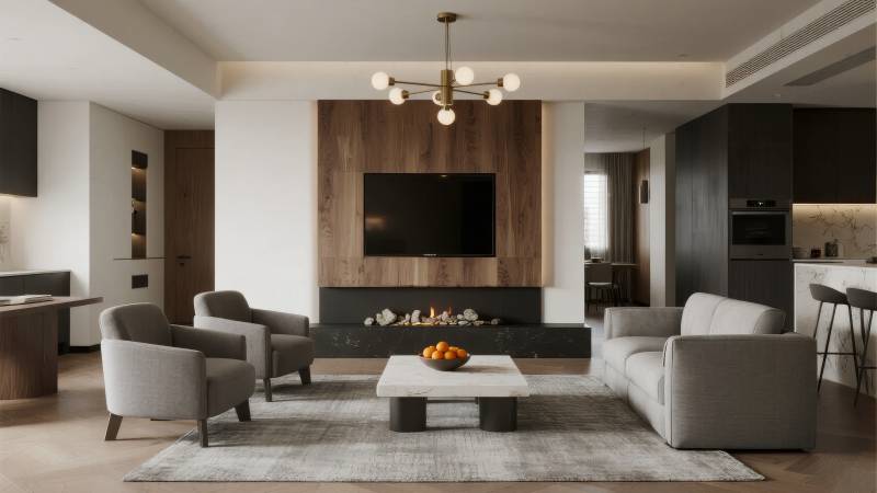 现代简约客厅设计图片